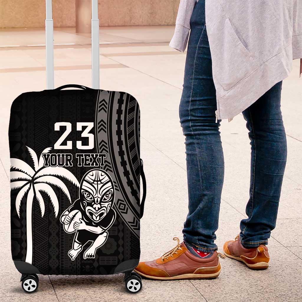 Custom Fiji New Zealand Rugby Luggage Cover Make History Together - Vibe Hoodie Shop