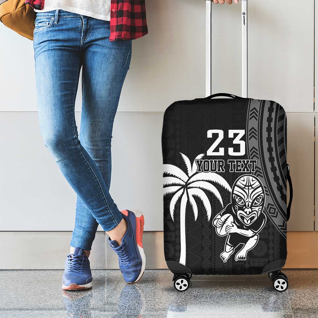 Custom Fiji New Zealand Rugby Luggage Cover Make History Together - Vibe Hoodie Shop