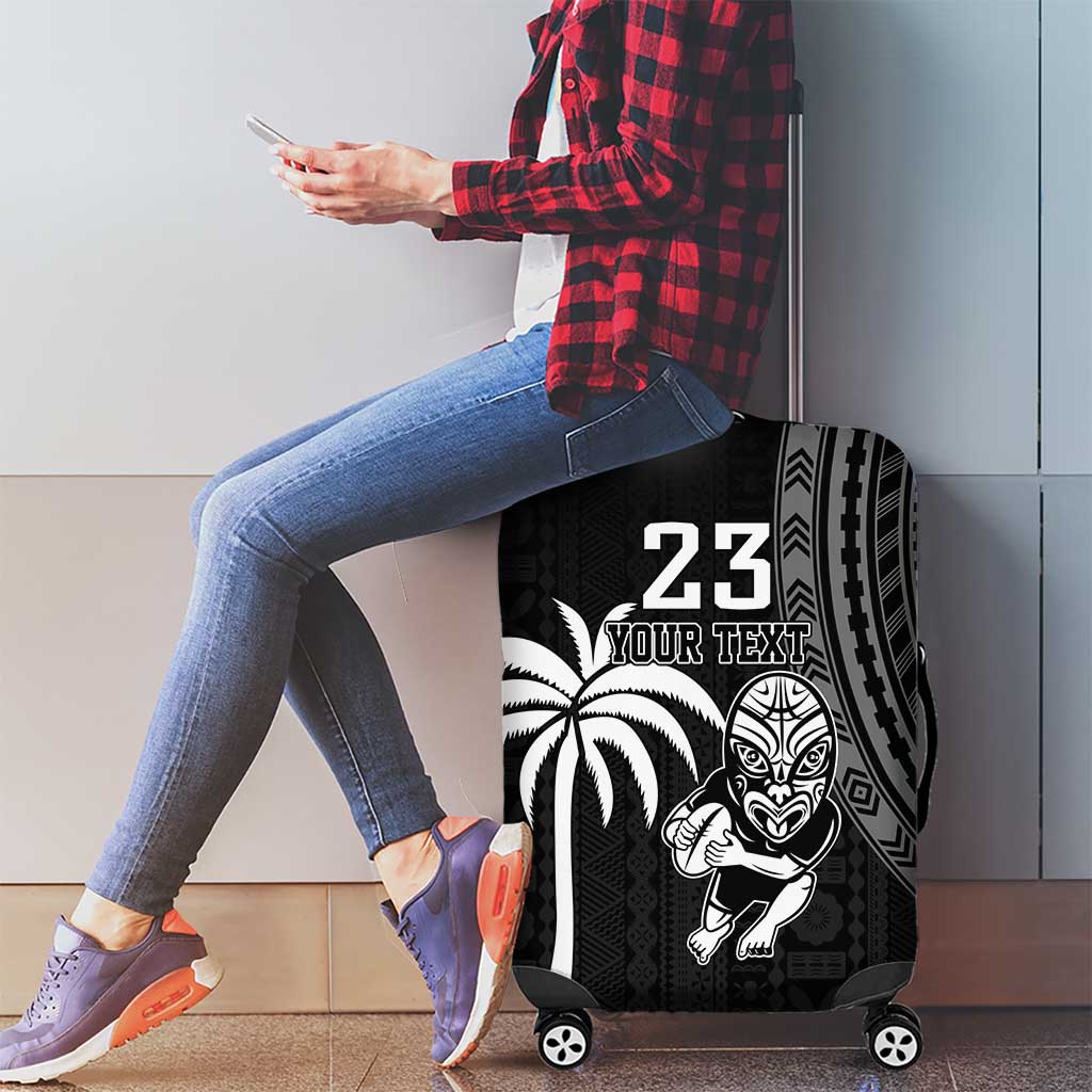 Custom Fiji New Zealand Rugby Luggage Cover Make History Together - Vibe Hoodie Shop