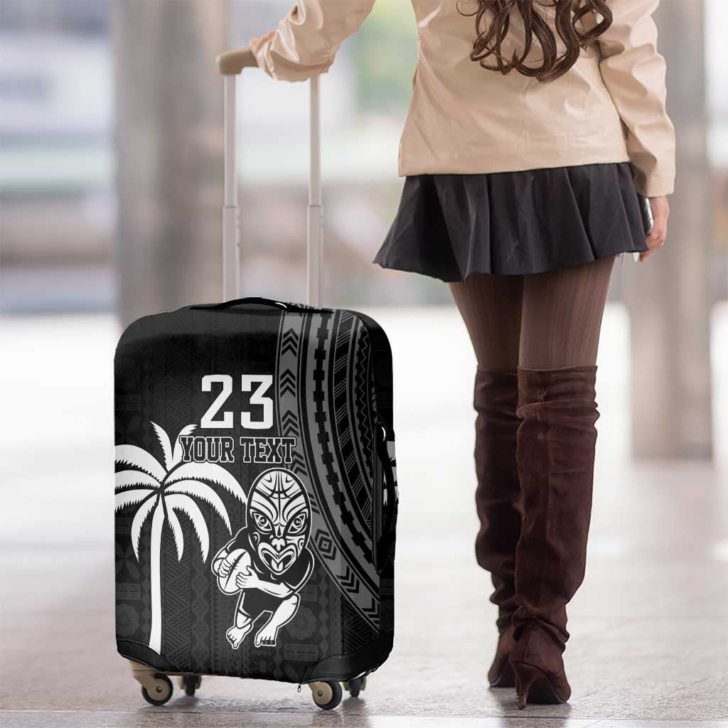 Custom Fiji New Zealand Rugby Luggage Cover Make History Together - Vibe Hoodie Shop