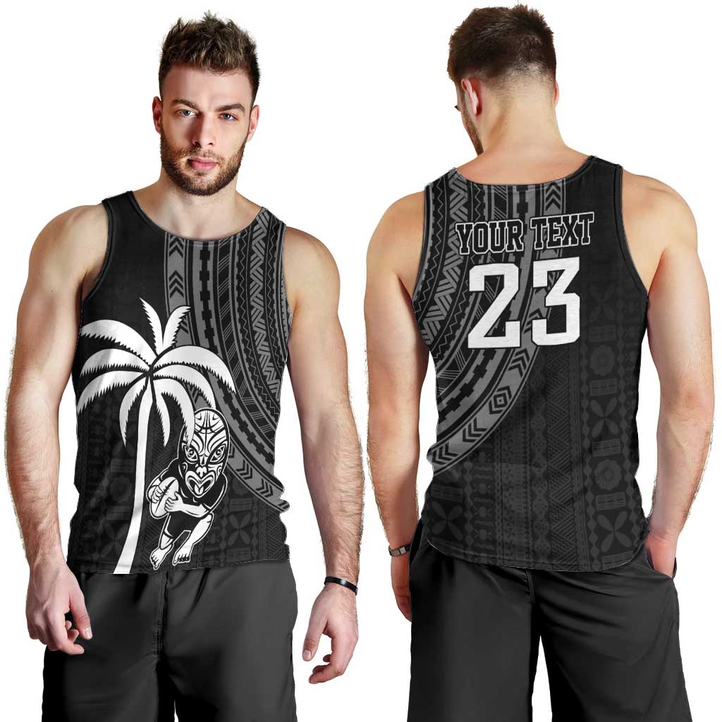 Custom Fiji New Zealand Rugby Men Tank Top Make History Together - Vibe Hoodie Shop
