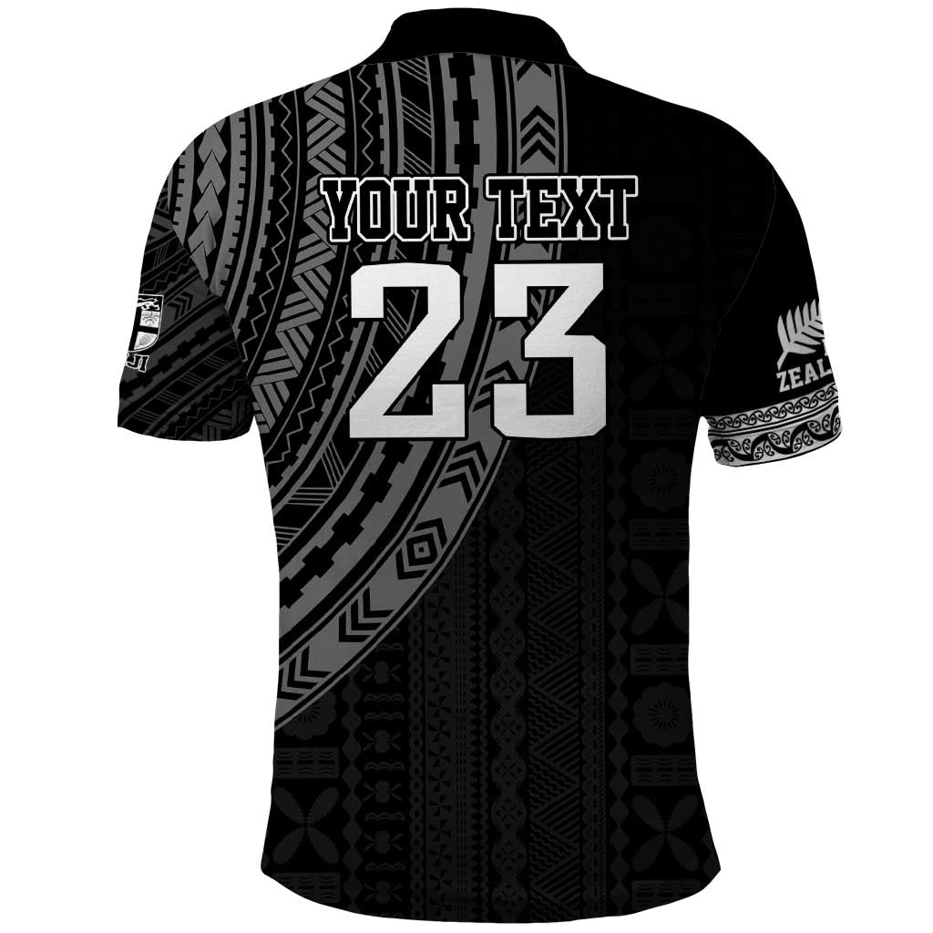 Custom Fiji New Zealand Rugby Polo Shirt Make History Together LT9 - Vibe Hoodie Shop