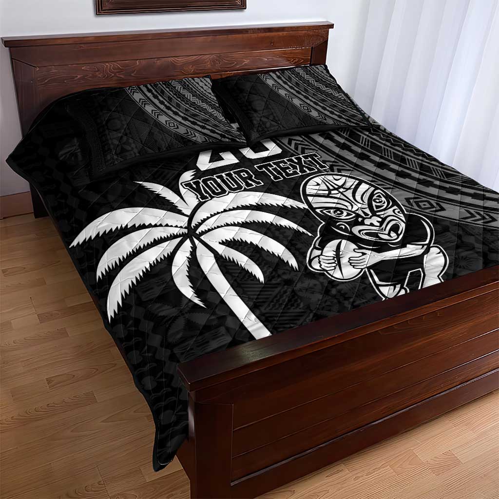 Custom Fiji New Zealand Rugby Quilt Bed Set Make History Together - Vibe Hoodie Shop