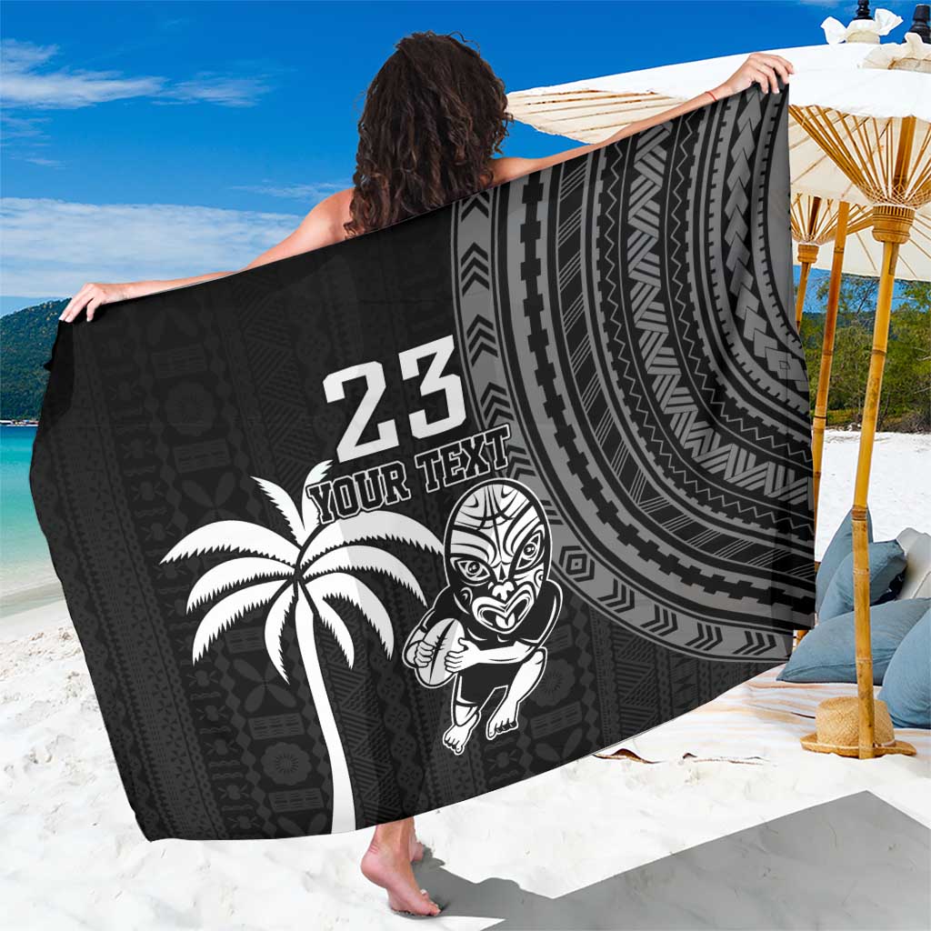 Custom Fiji New Zealand Rugby Sarong Make History Together - Vibe Hoodie Shop
