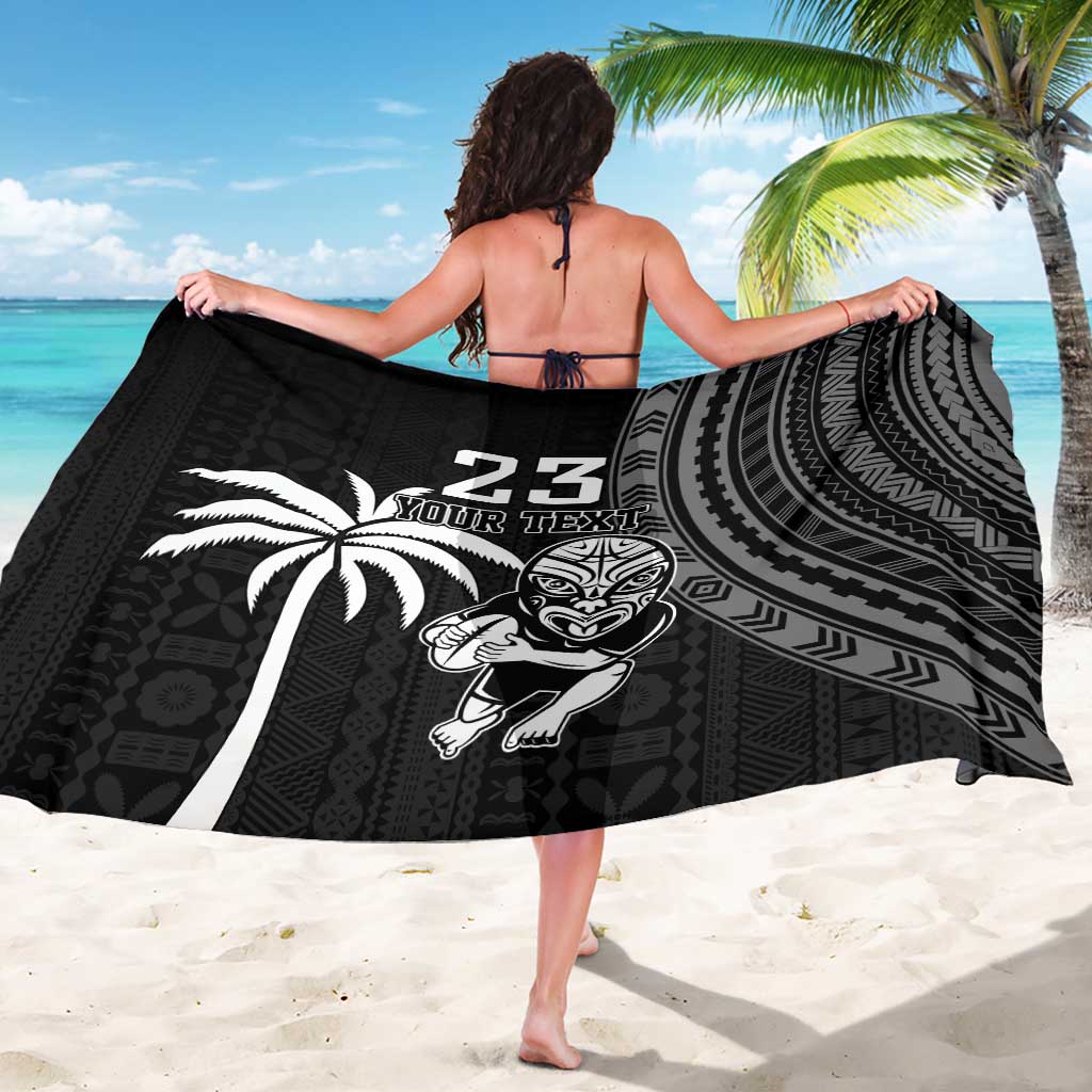 Custom Fiji New Zealand Rugby Sarong Make History Together - Vibe Hoodie Shop