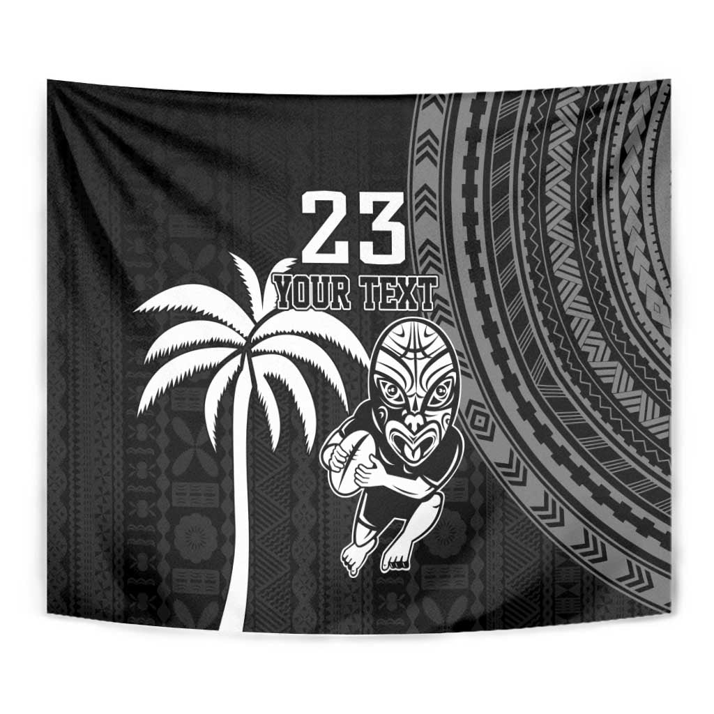 Custom Fiji New Zealand Rugby Tapestry Make History Together - Vibe Hoodie Shop