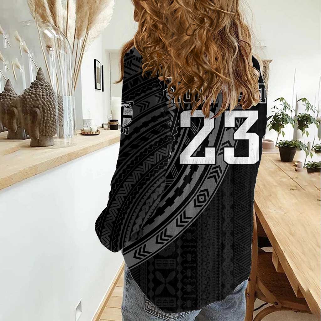 Custom Fiji New Zealand Rugby Women Casual Shirt Make History Together - Vibe Hoodie Shop