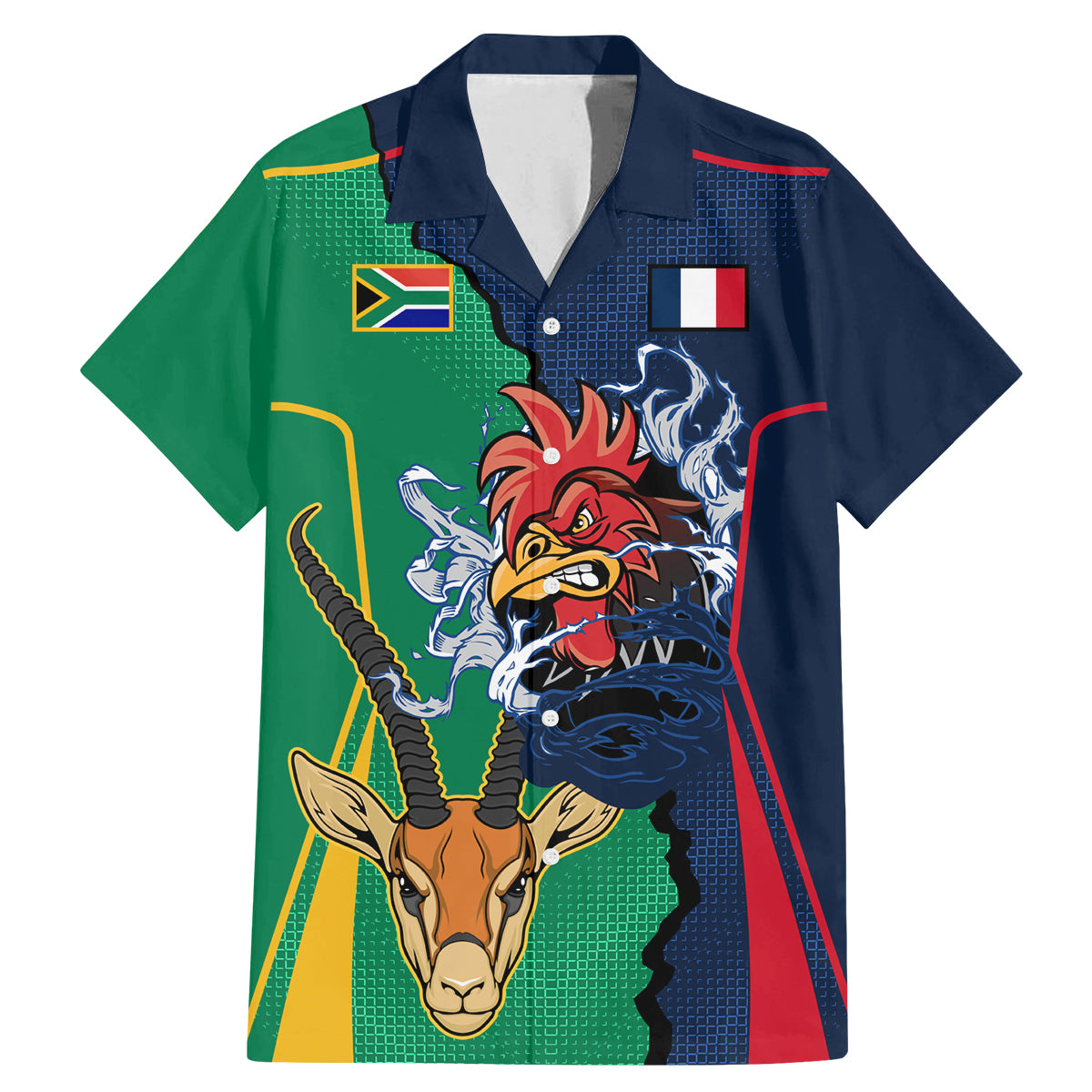 custom-new-zealnd-ireland-rugby-family-matching-mermaid-dress-and-hawaiian-shirt-warrior-black-fern-and-shamrocks-world-cup-2023