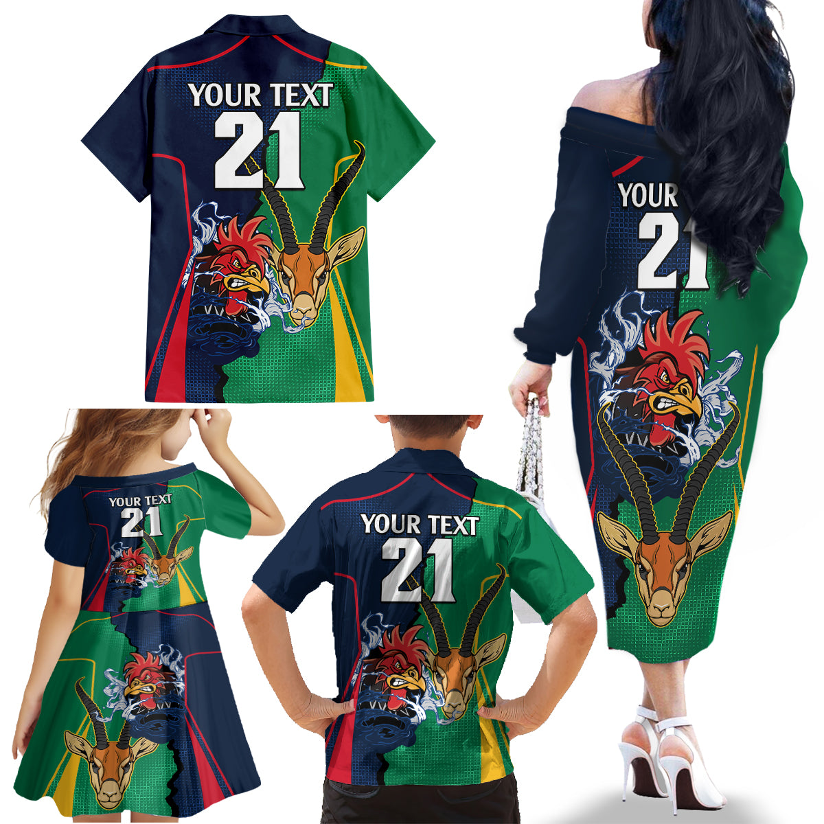 custom-new-zealnd-ireland-rugby-family-matching-off-shoulder-long-sleeve-dress-and-hawaiian-shirt-warrior-black-fern-and-shamrocks-world-cup-2023