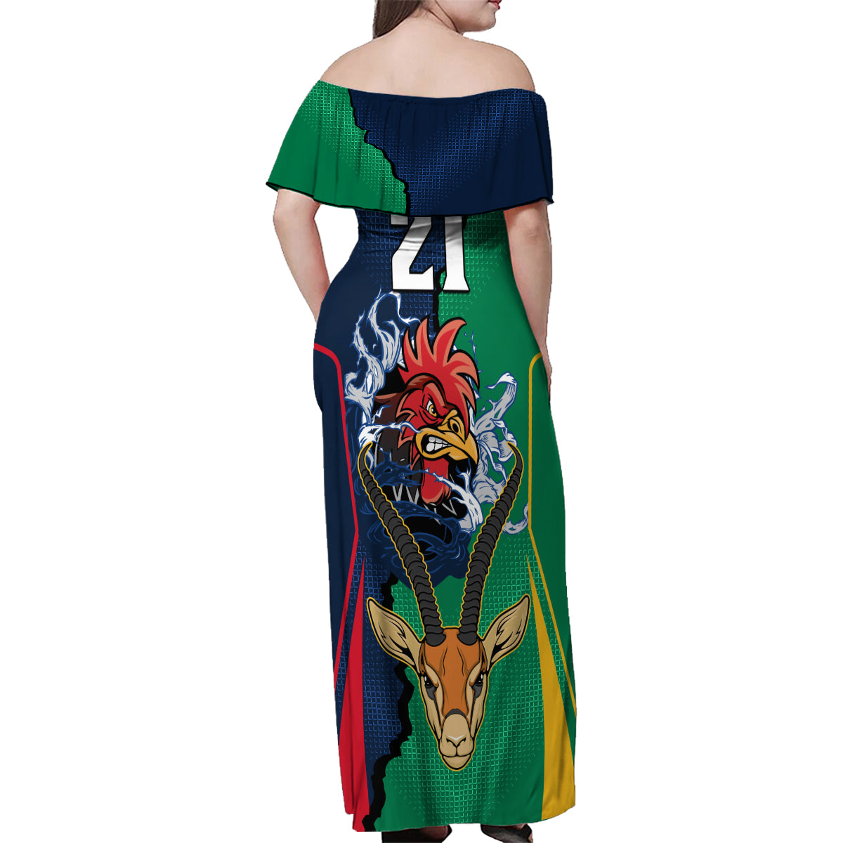 custom-new-zealnd-ireland-rugby-family-matching-off-shoulder-maxi-dress-and-hawaiian-shirt-warrior-black-fern-and-shamrocks-world-cup-2023