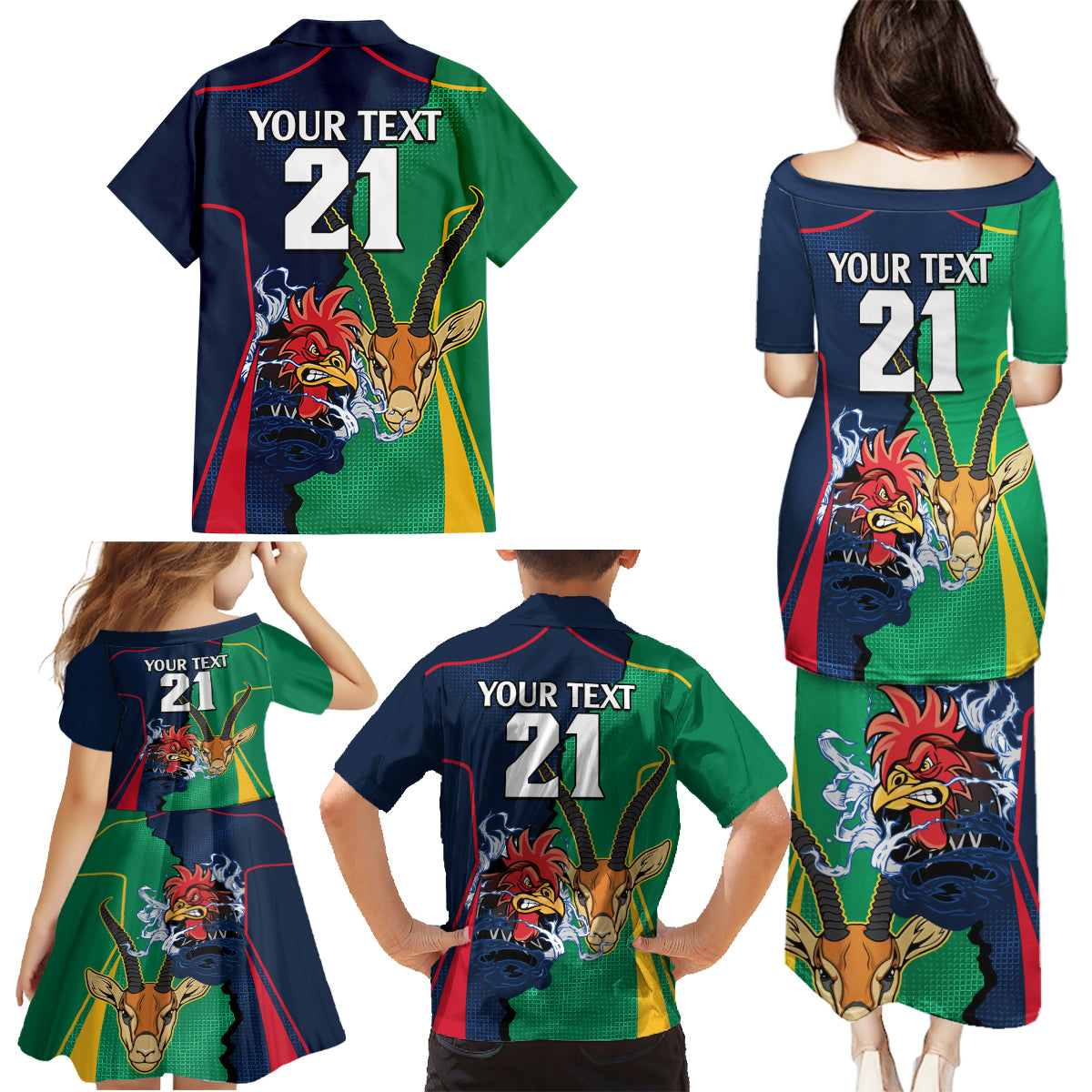 custom-new-zealnd-ireland-rugby-family-matching-puletasi-dress-and-hawaiian-shirt-warrior-black-fern-and-shamrocks-world-cup-2023