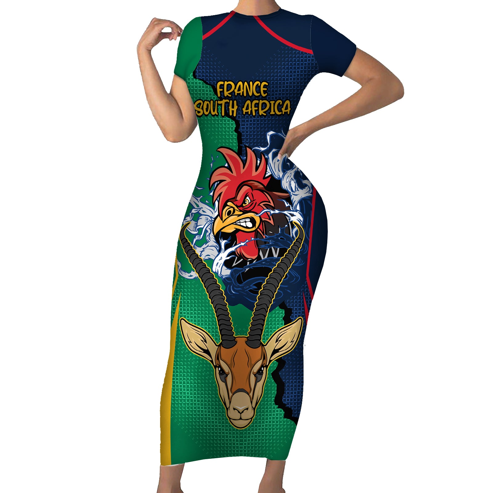 custom-new-zealnd-ireland-rugby-family-matching-short-sleeve-bodycon-dress-and-hawaiian-shirt-warrior-black-fern-and-shamrocks-world-cup-2023