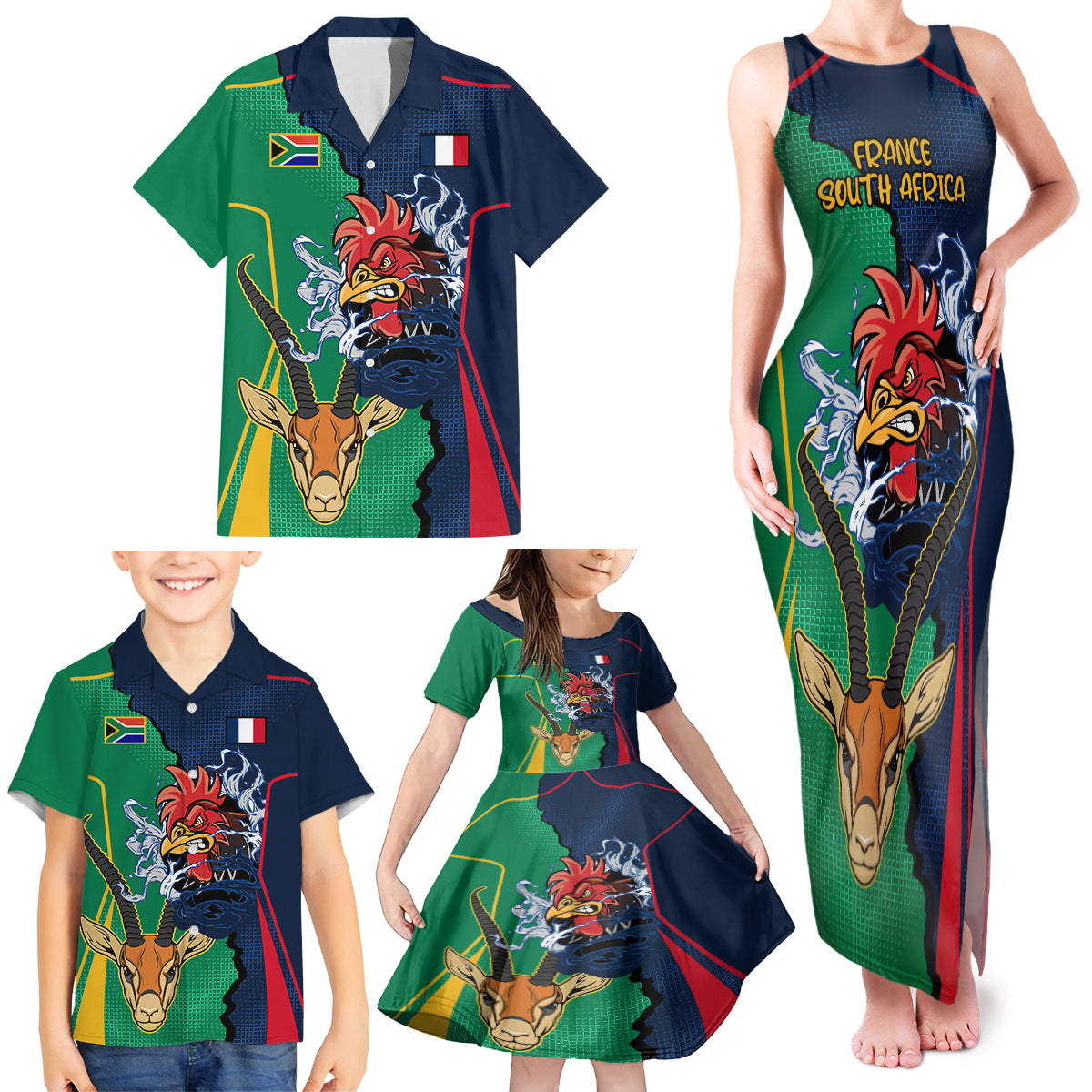 custom-new-zealnd-ireland-rugby-family-matching-tank-maxi-dress-and-hawaiian-shirt-warrior-black-fern-and-shamrocks-world-cup-2023