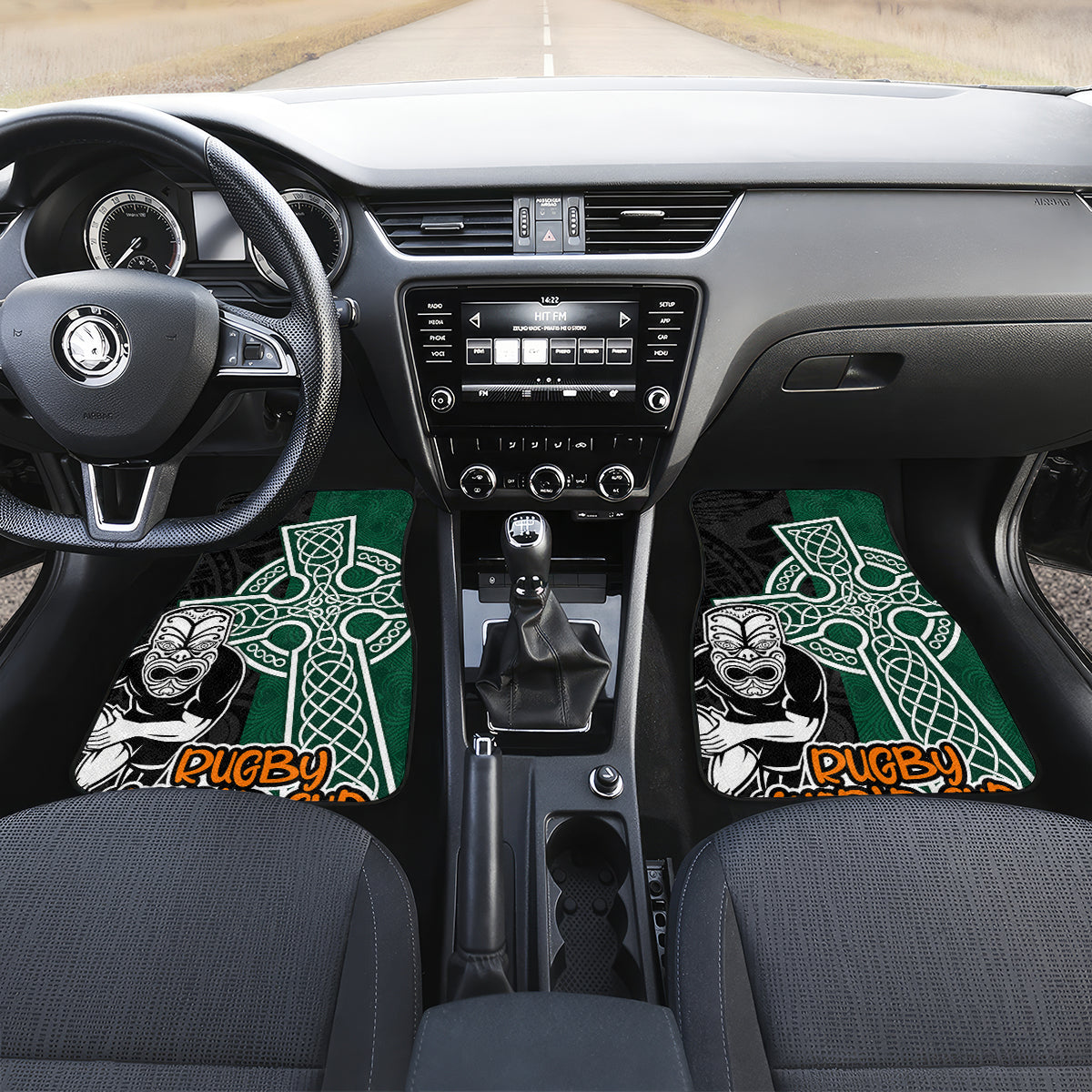new-zealand-ireland-rugby-car-mats-warrior-black-fern-and-shamrocks-world-cup-2023