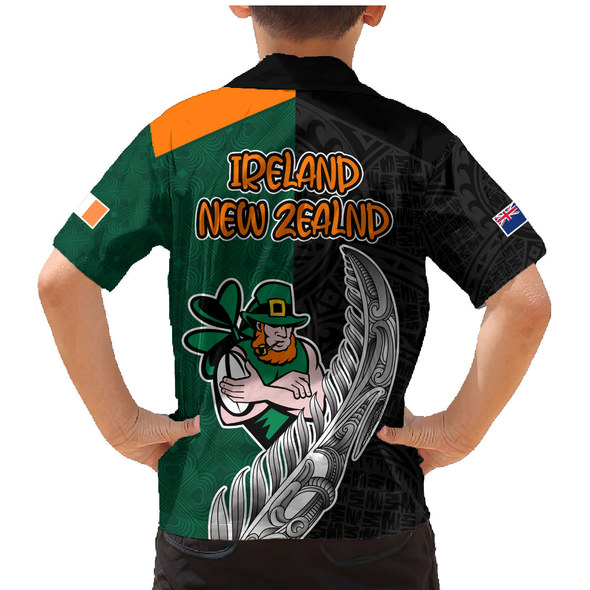 france-south-africa-rugby-family-matching-mermaid-dress-and-hawaiian-shirt-springboks-and-roosters-world-cup-2023-sporty-style