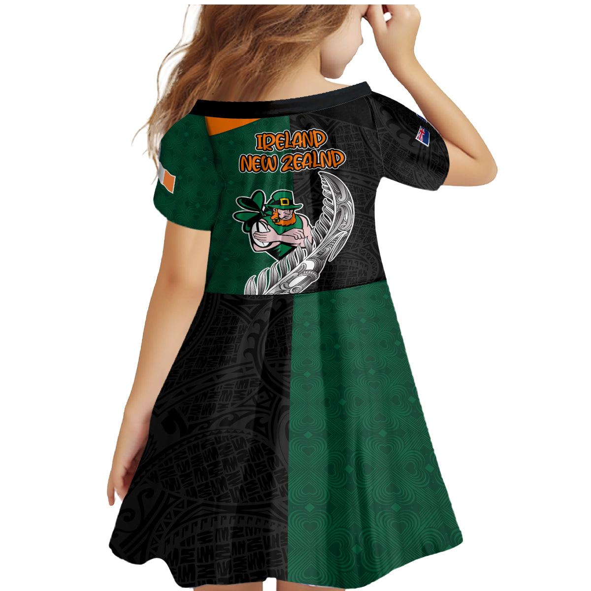 france-south-africa-rugby-family-matching-mermaid-dress-and-hawaiian-shirt-springboks-and-roosters-world-cup-2023-sporty-style