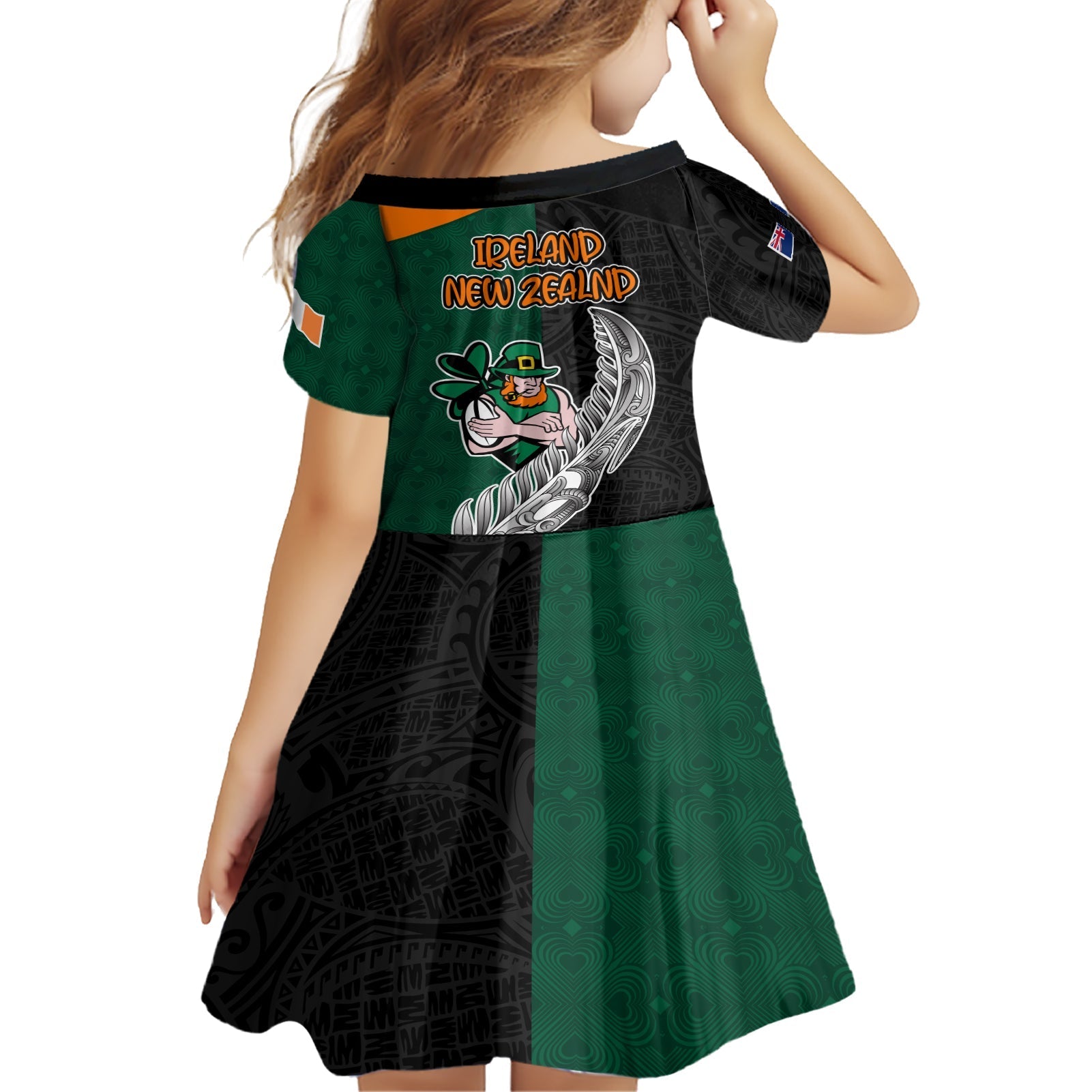 france-south-africa-rugby-family-matching-short-sleeve-bodycon-dress-and-hawaiian-shirt-springboks-and-roosters-world-cup-2023-sporty-style