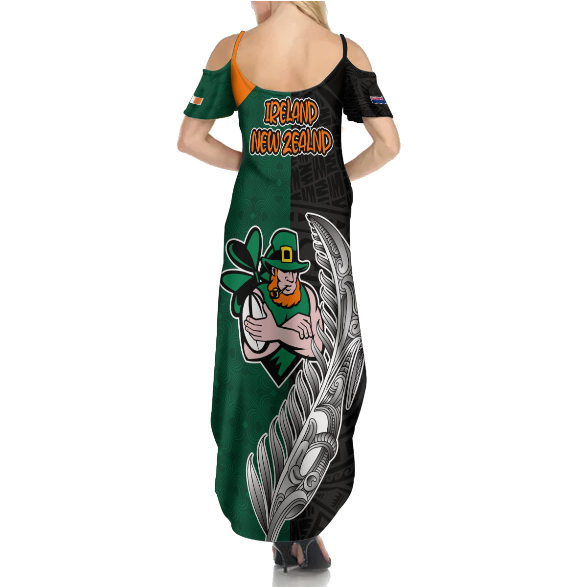 france-south-africa-rugby-family-matching-summer-maxi-dress-and-hawaiian-shirt-springboks-and-roosters-world-cup-2023-sporty-style