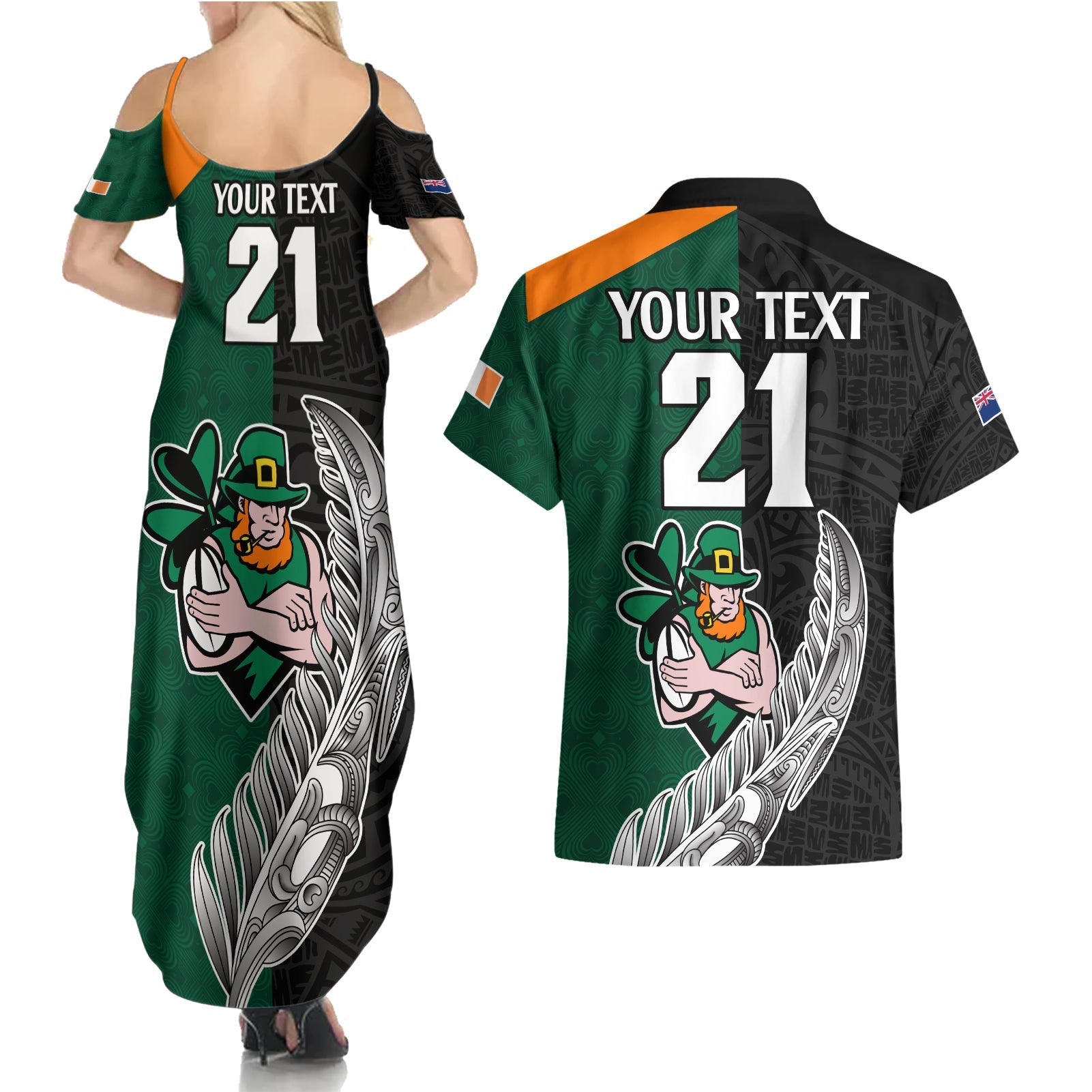 custom-france-south-africa-rugby-couples-matching-summer-maxi-dress-and-hawaiian-shirt-springboks-and-roosters-world-cup-2023-sporty-style