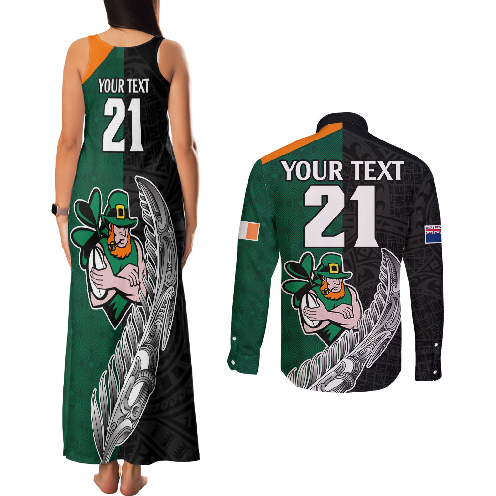 custom-france-south-africa-rugby-couples-matching-tank-maxi-dress-and-long-sleeve-button-shirts-springboks-and-roosters-world-cup-2023-sporty-style