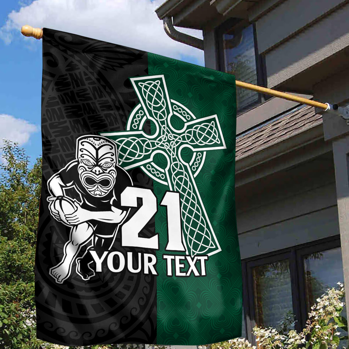 custom-new-zealand-ireland-rugby-garden-flag-warrior-black-fern-and-shamrocks-world-cup-2023