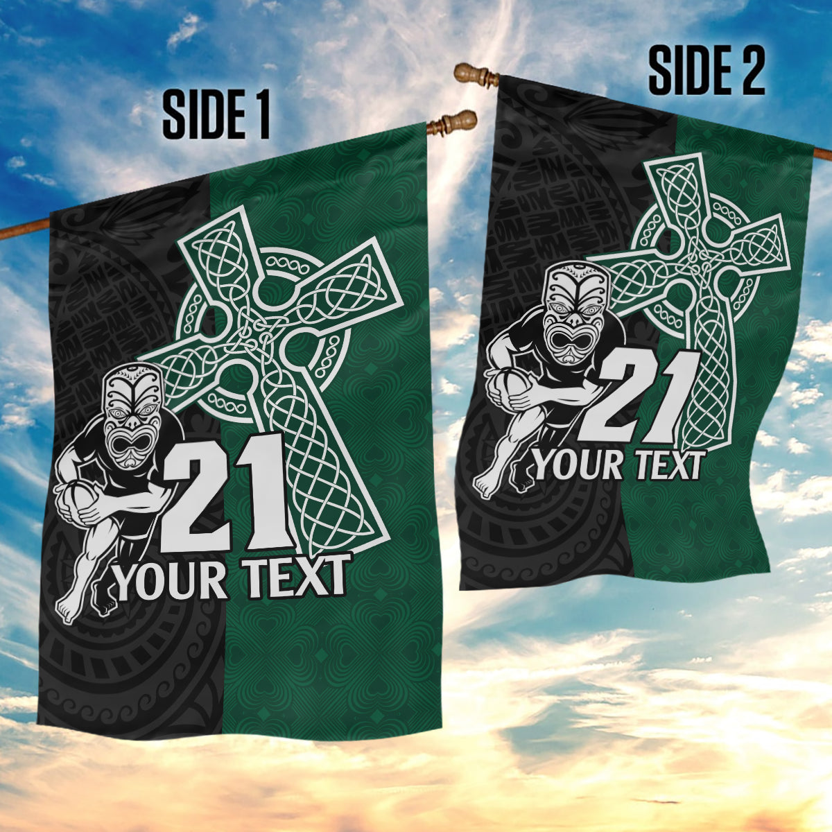 custom-new-zealand-ireland-rugby-garden-flag-warrior-black-fern-and-shamrocks-world-cup-2023