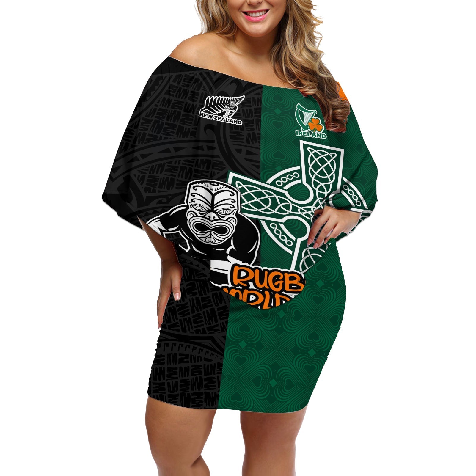 custom-france-south-africa-rugby-off-shoulder-short-dress-springboks-and-roosters-world-cup-2023-sporty-style