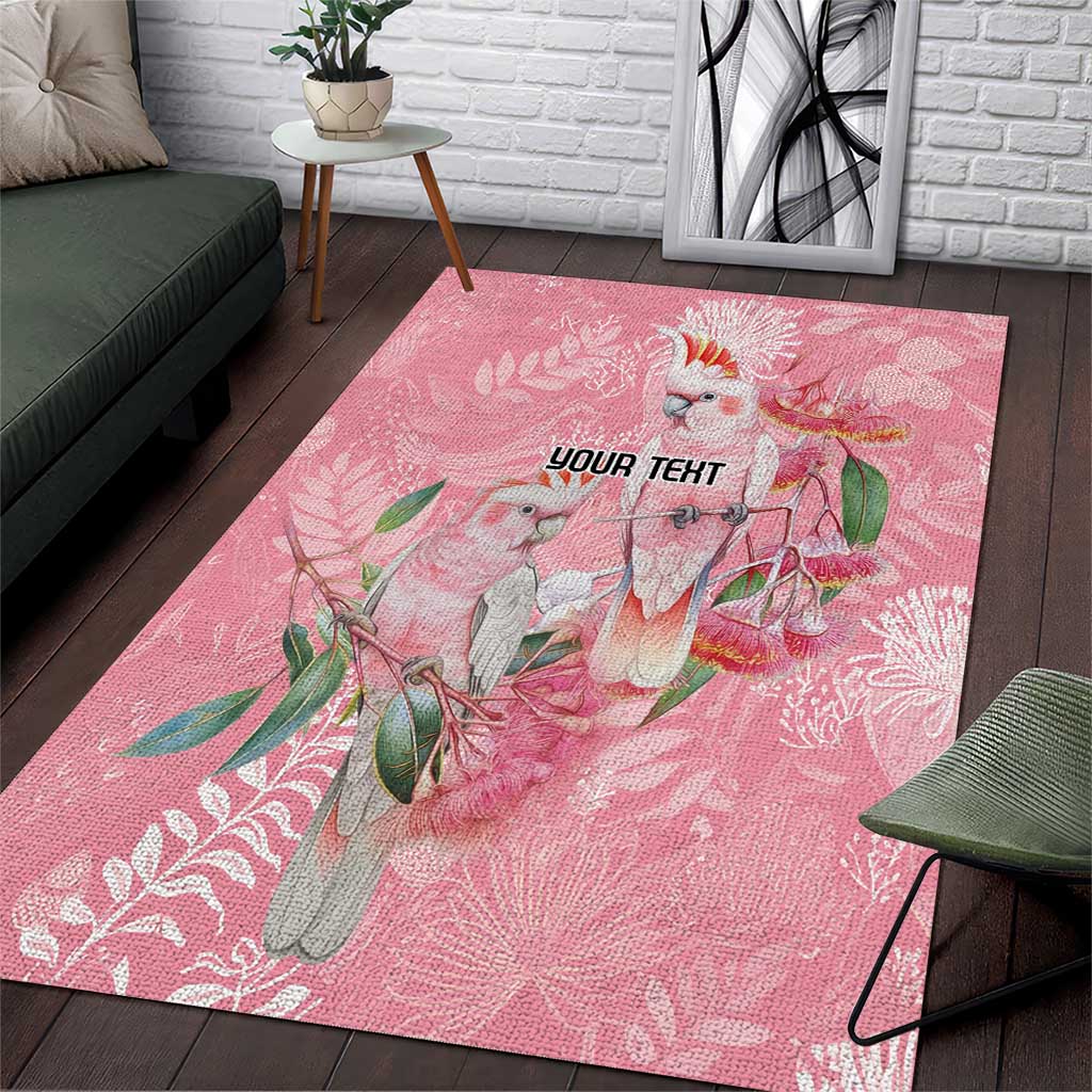 Personalised Galah Cockatoo Eucalyptus Flowers Area Rug Australian Breast Cancer Spirit - Vibe Hoodie