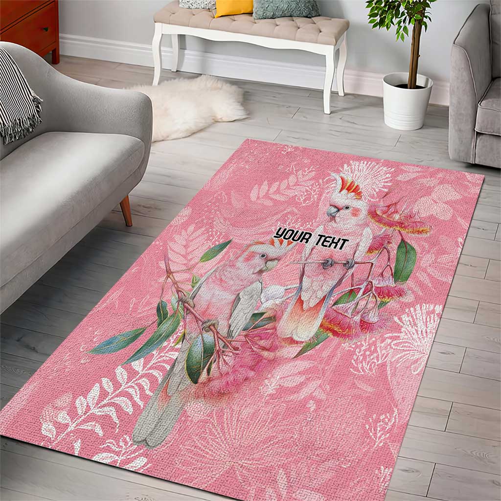 Personalised Galah Cockatoo Eucalyptus Flowers Area Rug Australian Breast Cancer Spirit - Vibe Hoodie