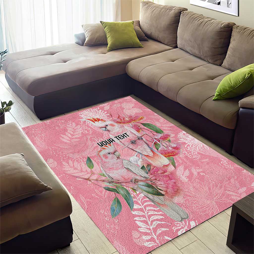Personalised Galah Cockatoo Eucalyptus Flowers Area Rug Australian Breast Cancer Spirit - Vibe Hoodie