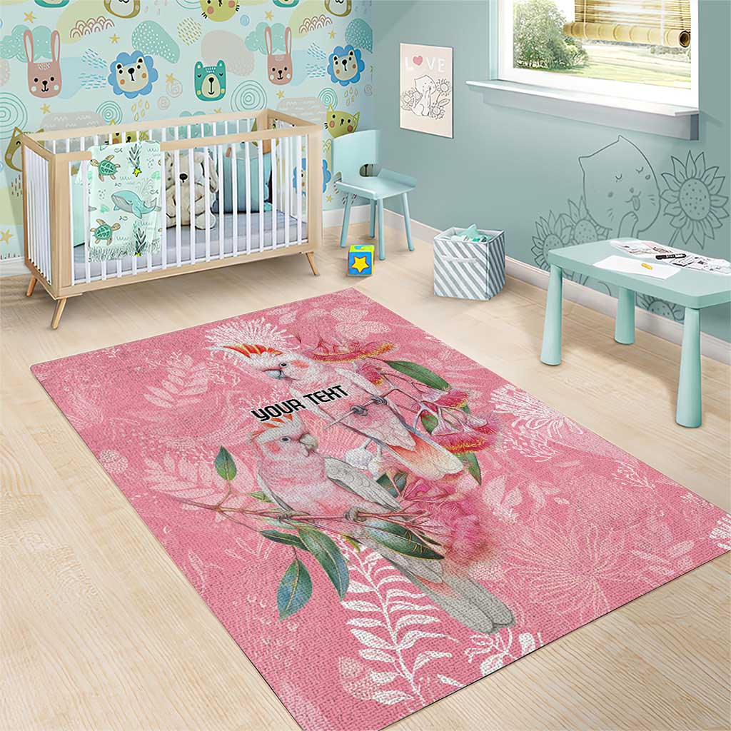 Personalised Galah Cockatoo Eucalyptus Flowers Area Rug Australian Breast Cancer Spirit - Vibe Hoodie