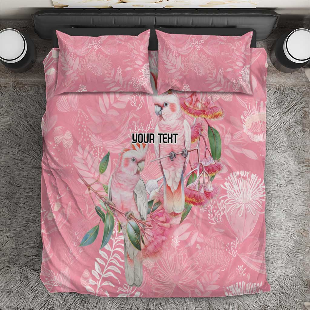Personalised Galah Cockatoo Eucalyptus Flowers Bedding Set Australian Breast Cancer Spirit - Vibe Hoodie