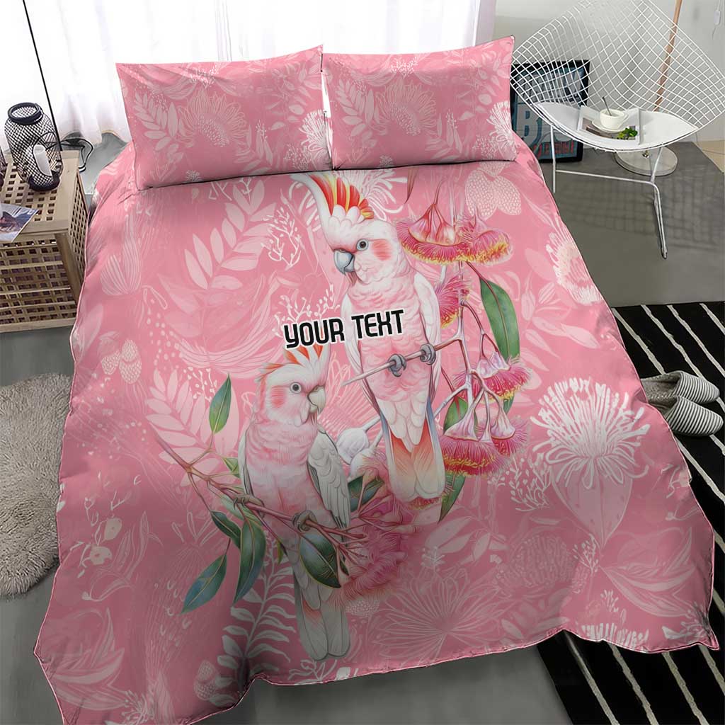 Personalised Galah Cockatoo Eucalyptus Flowers Bedding Set Australian Breast Cancer Spirit - Vibe Hoodie