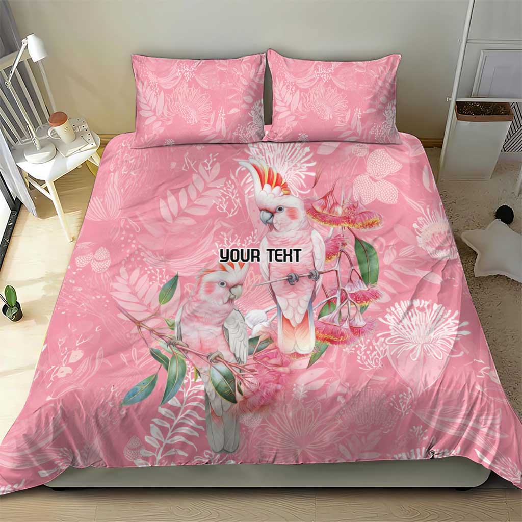 Personalised Galah Cockatoo Eucalyptus Flowers Bedding Set Australian Breast Cancer Spirit - Vibe Hoodie