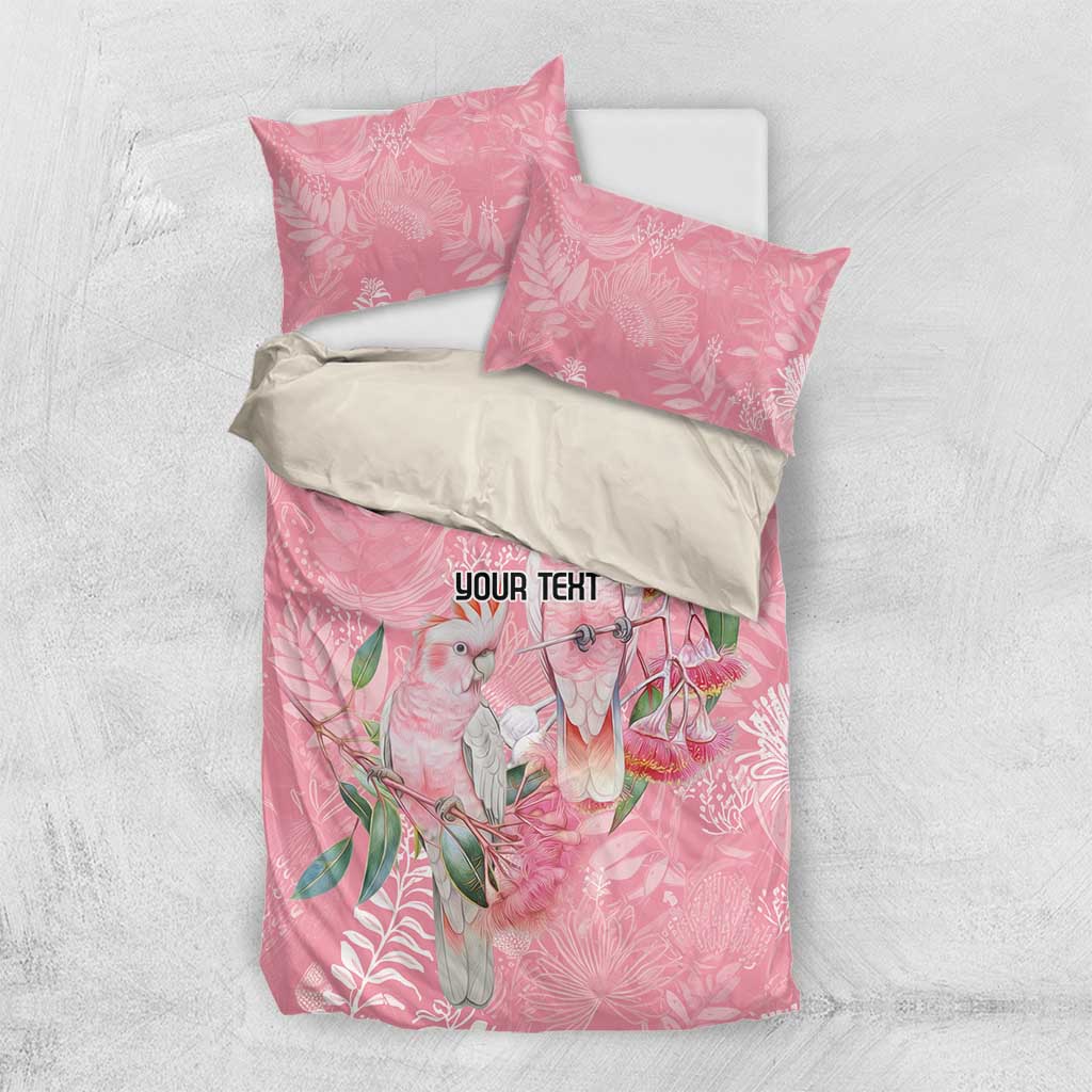 Personalised Galah Cockatoo Eucalyptus Flowers Bedding Set Australian Breast Cancer Spirit - Vibe Hoodie