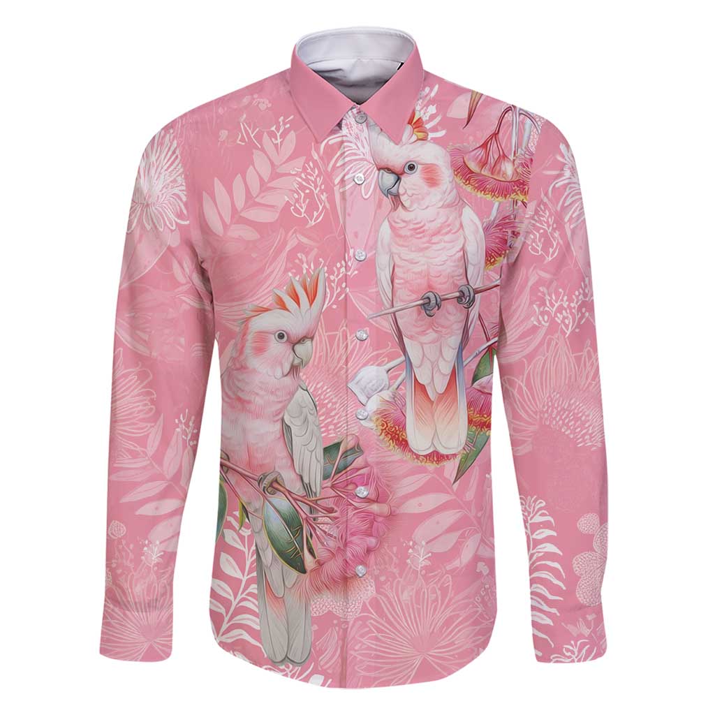 Personalised Galah Cockatoo Eucalyptus Flowers Family Matching Off Shoulder Maxi Dress and Hawaiian Shirt Australian Breast Cancer Spirit - Vibe Hoodie