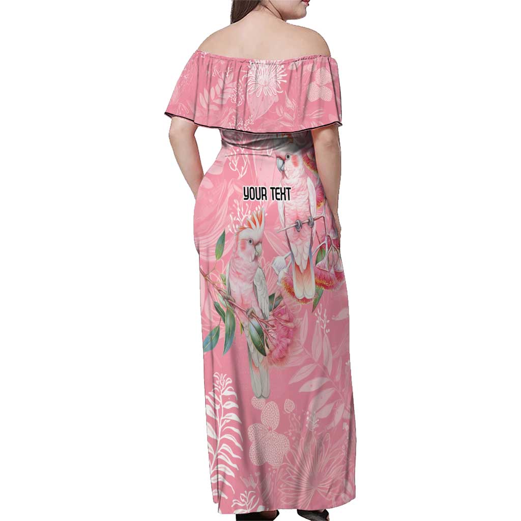 Personalised Galah Cockatoo Eucalyptus Flowers Family Matching Off Shoulder Maxi Dress and Hawaiian Shirt Australian Breast Cancer Spirit - Vibe Hoodie
