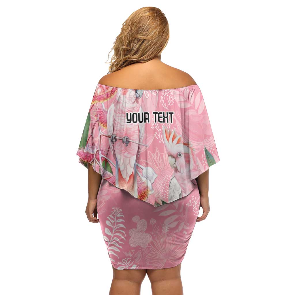 Personalised Galah Cockatoo Eucalyptus Flowers Family Matching Off Shoulder Short Dress and Hawaiian Shirt Australian Breast Cancer Spirit - Vibe Hoodie