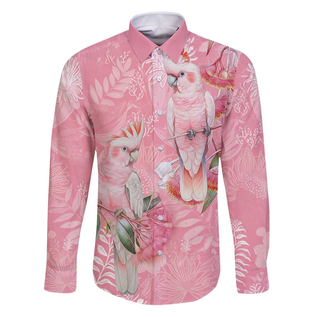 Personalised Galah Cockatoo Eucalyptus Flowers Family Matching Puletasi and Hawaiian Shirt Australian Breast Cancer Spirit - Vibe Hoodie