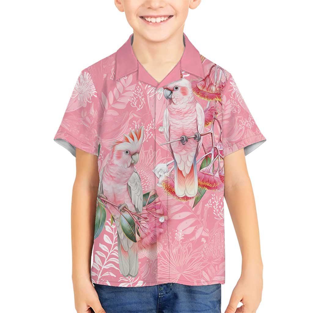 Personalised Galah Cockatoo Eucalyptus Flowers Family Matching Puletasi and Hawaiian Shirt Australian Breast Cancer Spirit - Vibe Hoodie