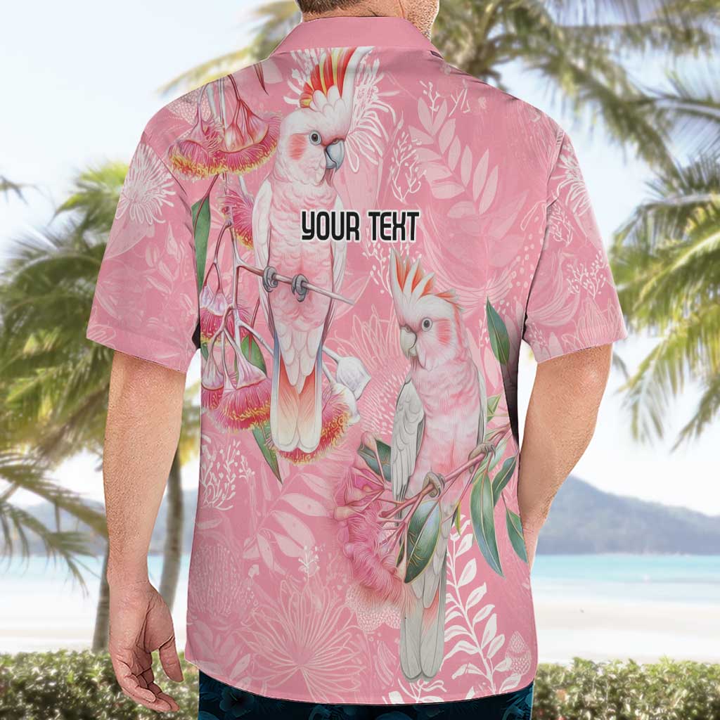 Personalised Galah Cockatoo Eucalyptus Flowers Hawaiian Shirt Australian Breast Cancer Spirit - Vibe Hoodie