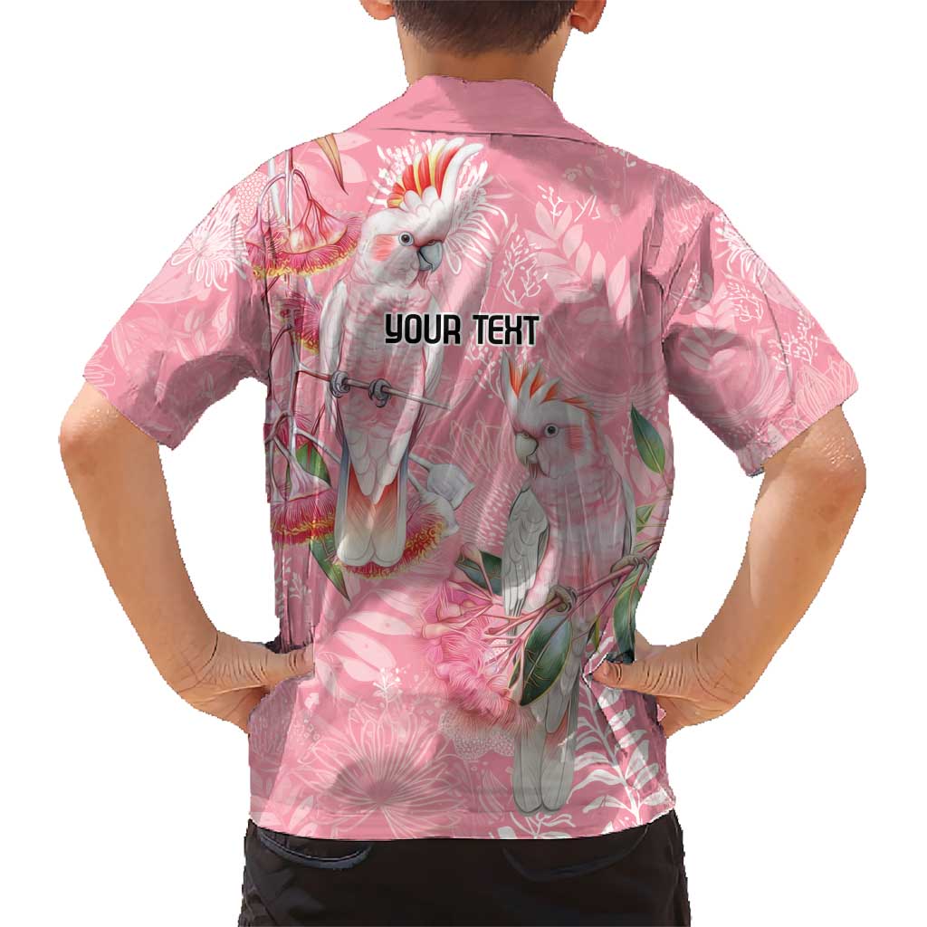 Personalised Galah Cockatoo Eucalyptus Flowers Hawaiian Shirt Australian Breast Cancer Spirit - Vibe Hoodie