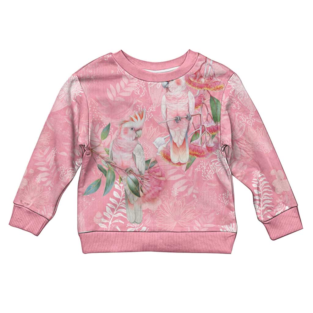 Personalised Galah Cockatoo Eucalyptus Flowers Kid Ugly Christmas Sweater Australian Breast Cancer Spirit - Vibe Hoodie