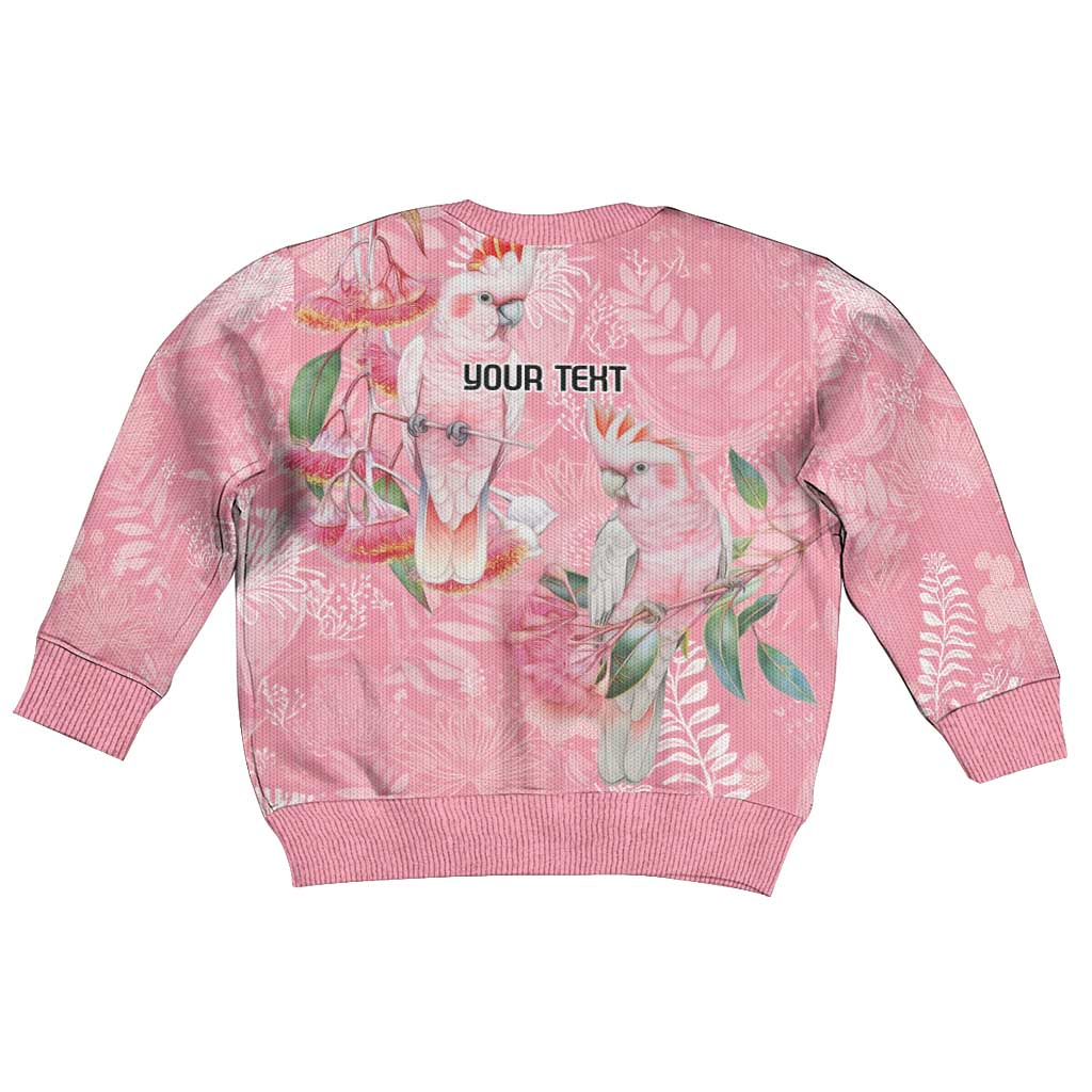 Personalised Galah Cockatoo Eucalyptus Flowers Kid Ugly Christmas Sweater Australian Breast Cancer Spirit - Vibe Hoodie