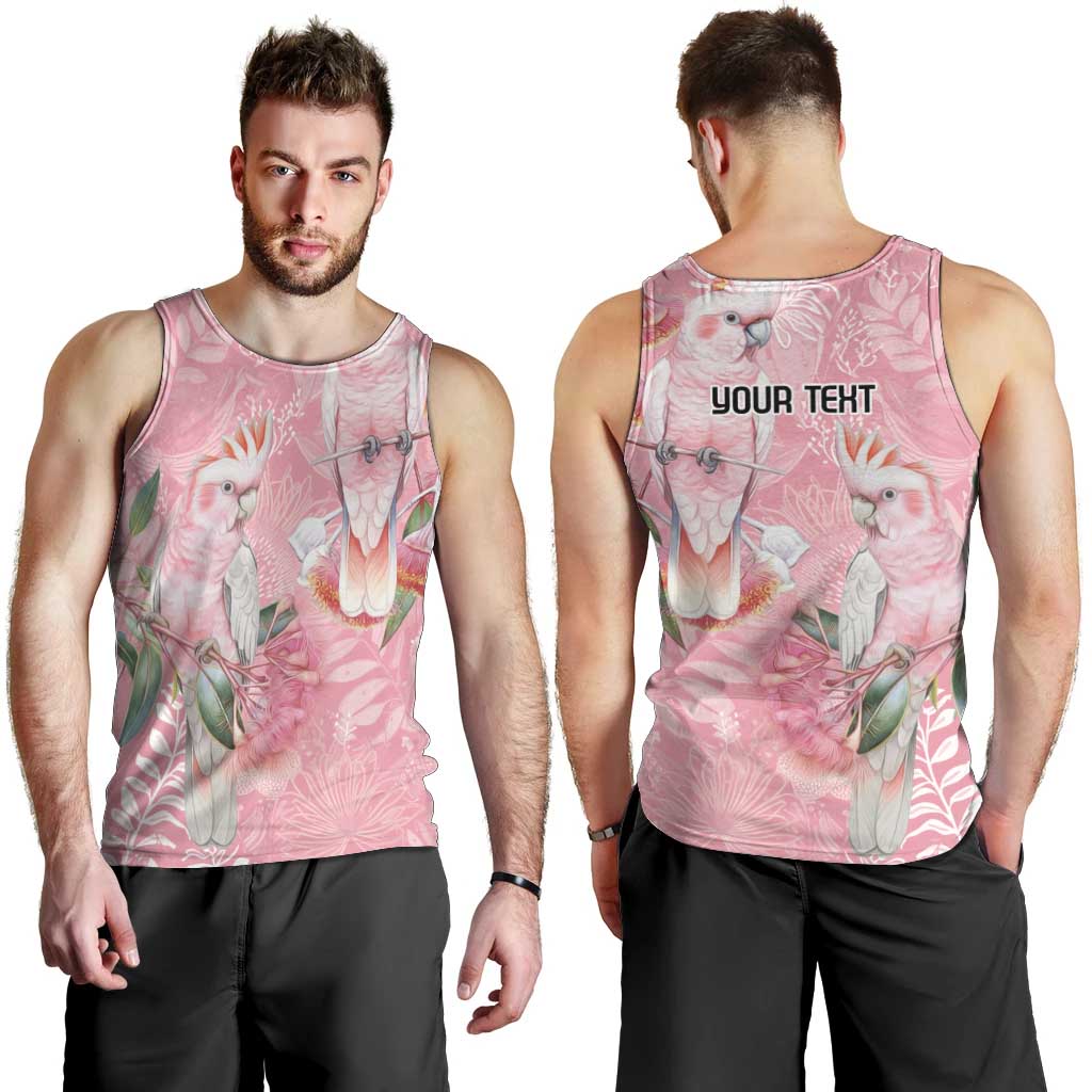 Personalised Galah Cockatoo Eucalyptus Flowers Men Tank Top Australian Breast Cancer Spirit - Vibe Hoodie