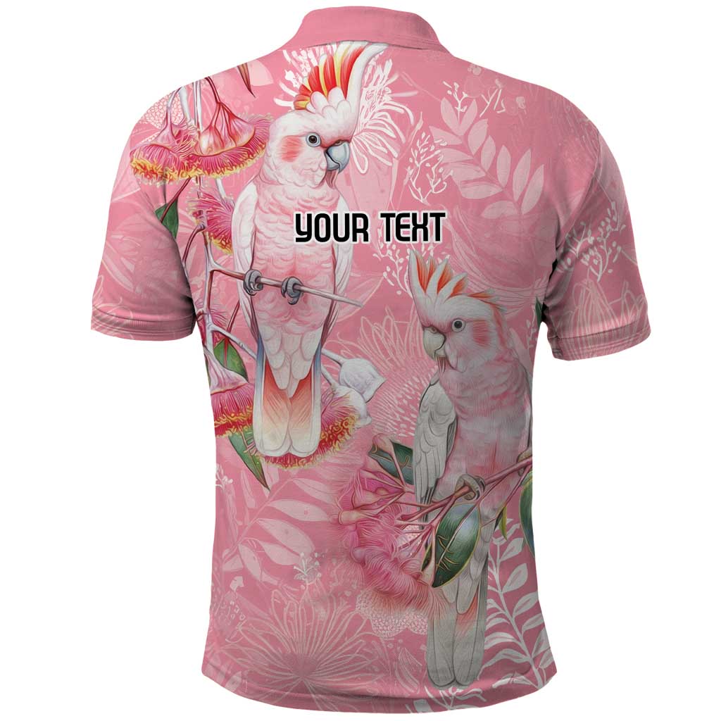 Personalised Galah Cockatoo Eucalyptus Flowers Polo Shirt Australian Breast Cancer Spirit - Vibe Hoodie
