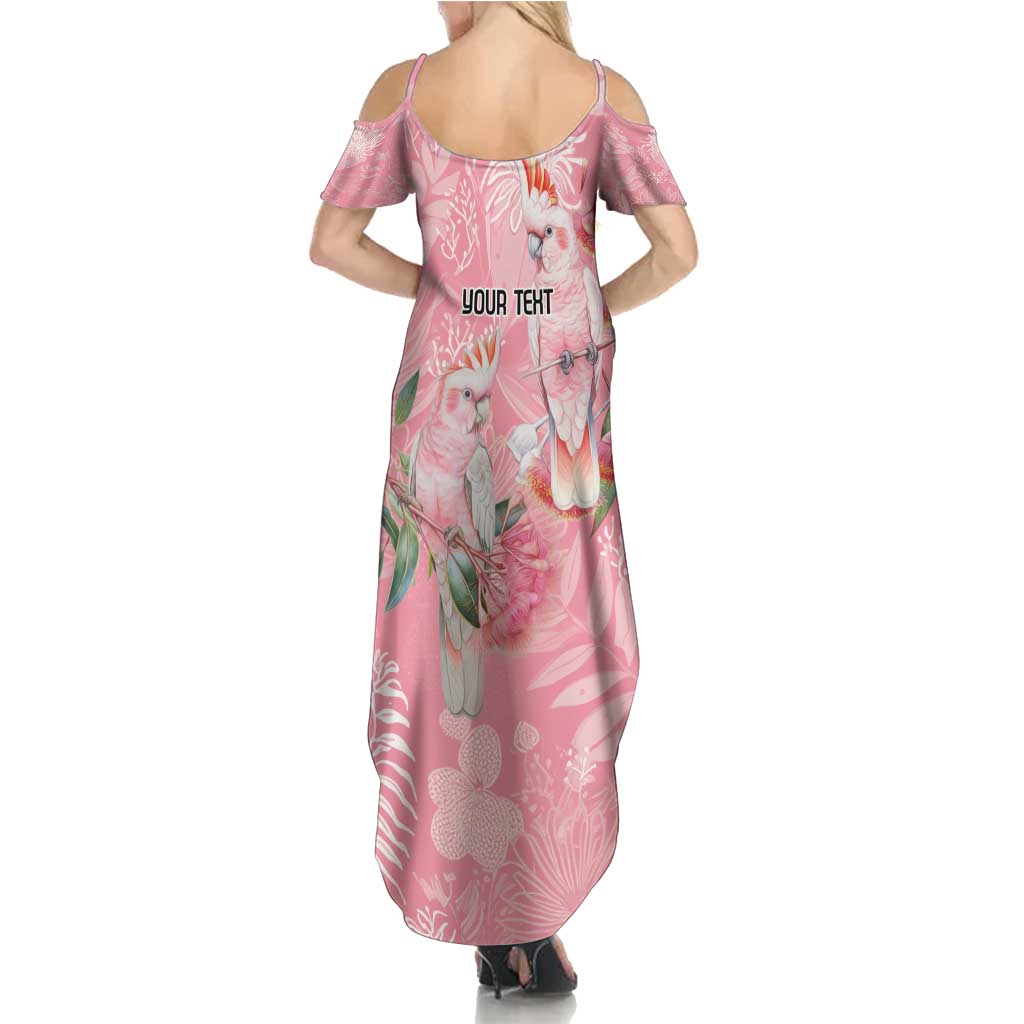 Personalised Galah Cockatoo Eucalyptus Flowers Summer Maxi Dress Australian Breast Cancer Spirit - Vibe Hoodie