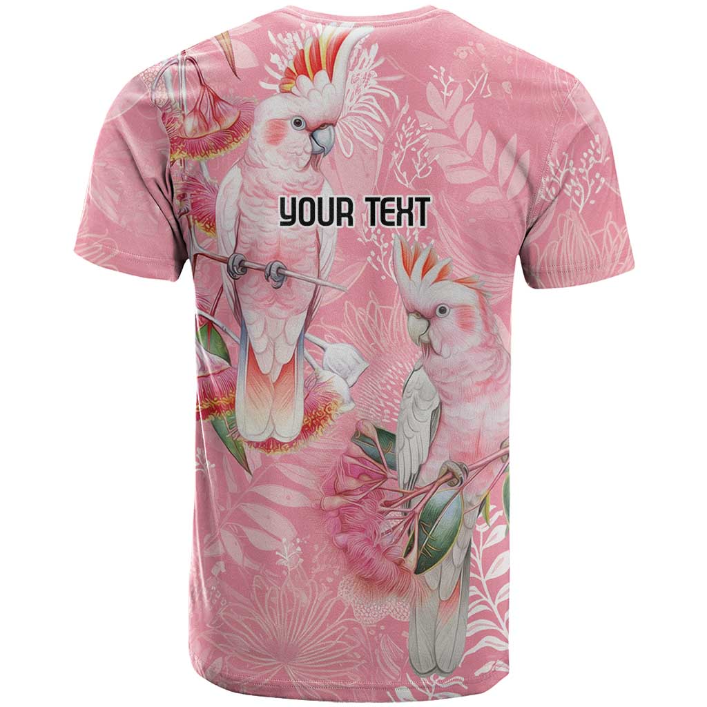 Personalised Galah Cockatoo Eucalyptus Flowers T Shirt Australian Breast Cancer Spirit - Vibe Hoodie