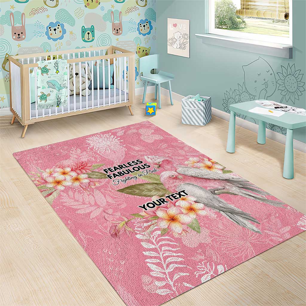 Personalised Galah Cockatoo Fighting in Pink Area Rug Australian Breast Cancer Spirit - Vibe Hoodie