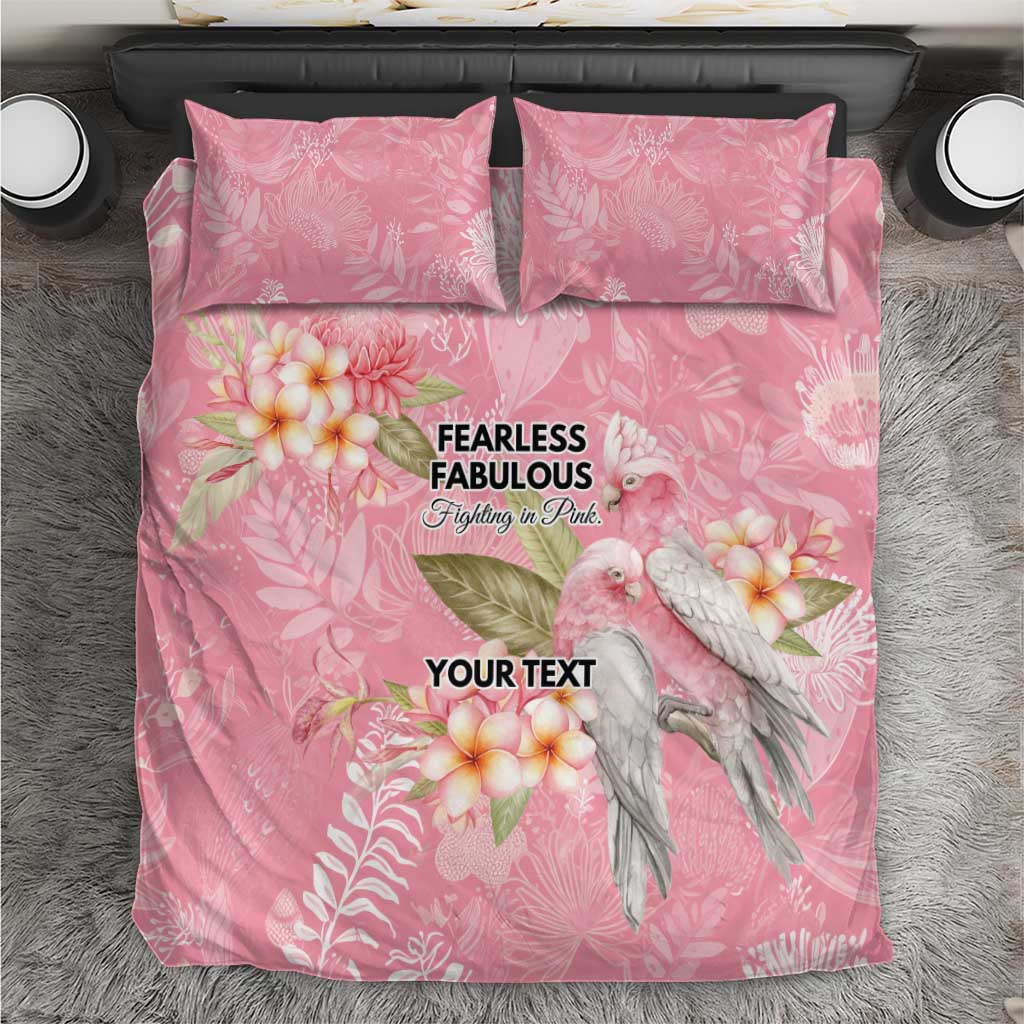 Personalised Galah Cockatoo Fighting in Pink Bedding Set Australian Breast Cancer Spirit - Vibe Hoodie